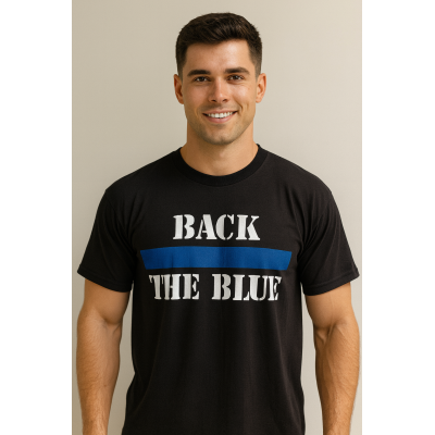 Back the Blue-We've got your 6-Cops & Doughnuts T- Shirt
