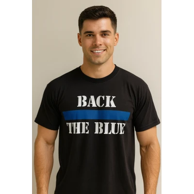 Back the Blue-We've got your 6-Cops & Doughnuts T- Shirt