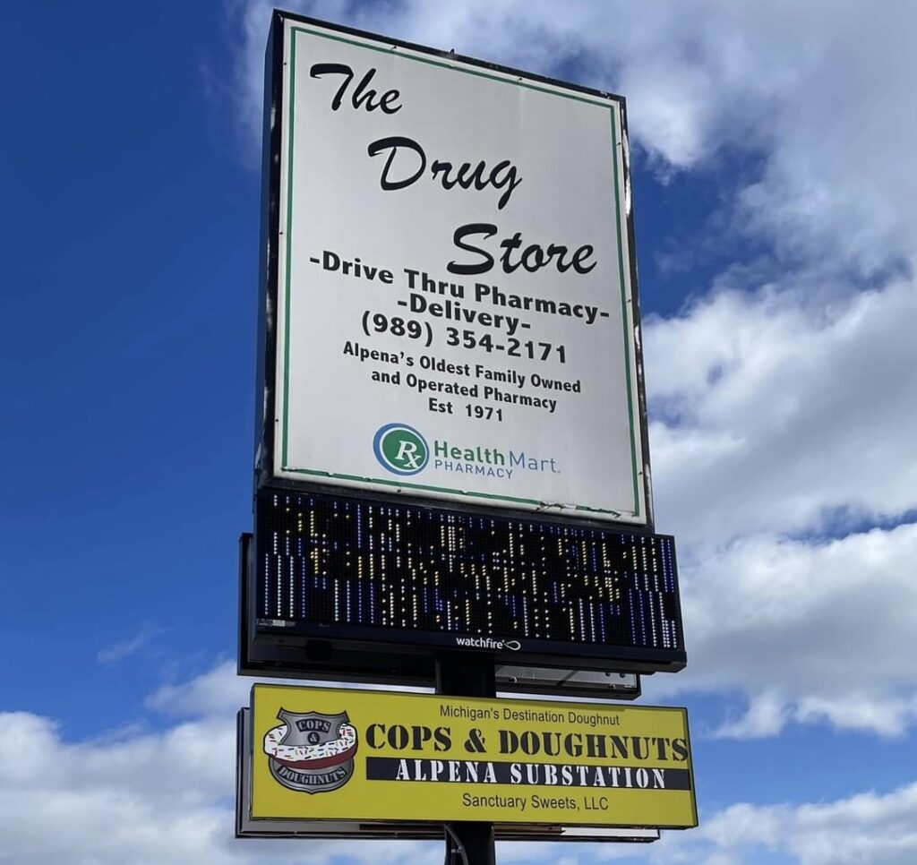 specialguest × creative drug store The Drug Store Alpena Sub-Station Alpena, Michigan – Cops & Doughnuts