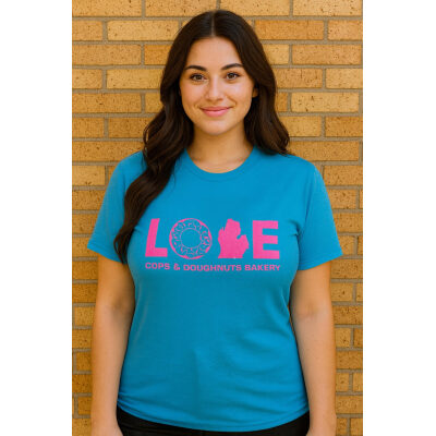 "LOVE Cops & Doughnuts" Adult Size T-shirts